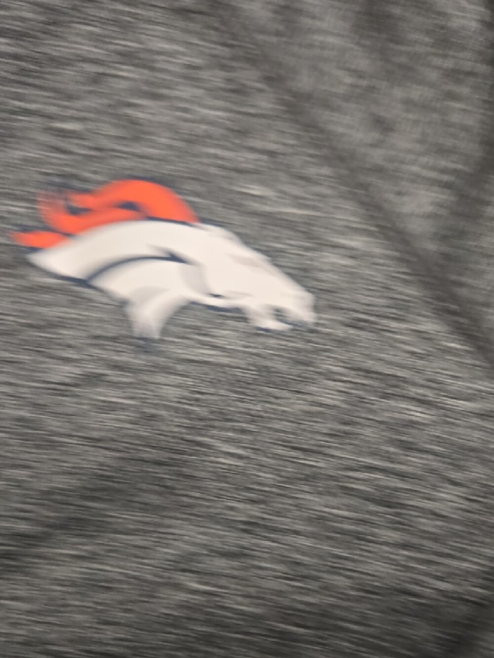 NFL Gray Heather Zip-Up Hoodie with Black Trim - Picture 8 of 14